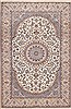 Nain Beige Hand Knotted 68 X 102  Area Rug 100-12307 Thumb 0