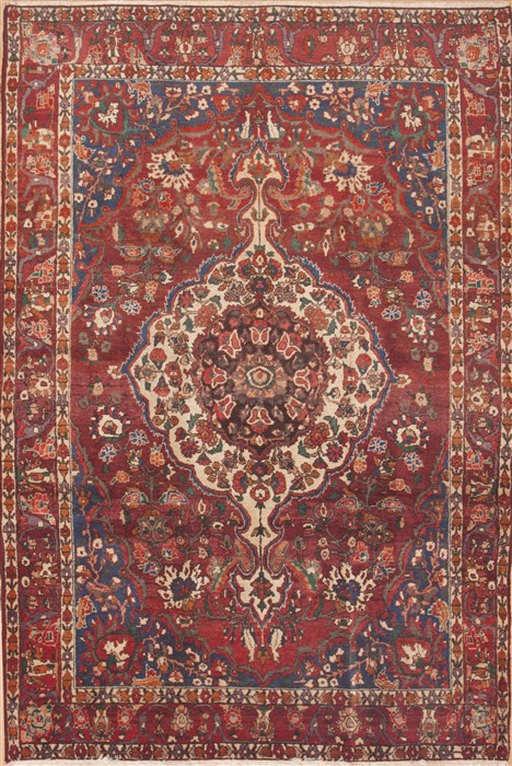 Bakhtiar Red Hand Knotted 611 X 109  Area Rug 100-12311 Image 0