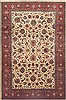 Sarouk Beige Hand Knotted 72 X 109  Area Rug 100-12314 Thumb 0