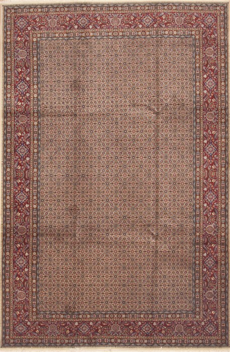 Mood Beige Hand Knotted 66 X 99  Area Rug 100-12315 Image 0
