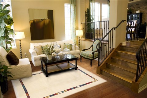 Modern Beige Hand Knotted 68 X 99 Area Rug 100-12317 Image 3