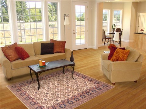 Kazak Beige Hand Knotted 46 X 59 Area Rug 100-12320 Image 5