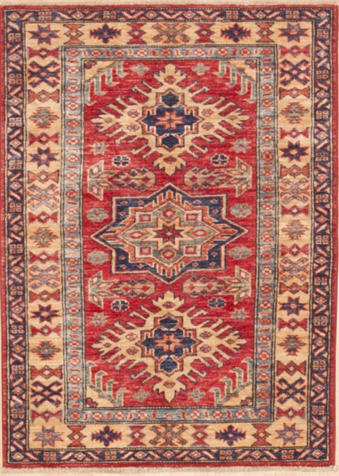 Kazak Red Hand Knotted 29 X 311  Area Rug 100-12322 Image 0
