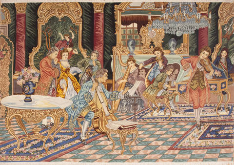 Tabriz Multicolor Hand Knotted 65 X 99  Area Rug 100-12331 Image 0