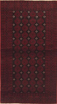 Persian Baluch Black Rectangle 3x5 ft Wool Carpet 12333