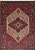 Heriz White Hand Knotted 75 X 106  Area Rug 131-12344 Thumb 0