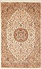 Chobi Beige Hand Knotted 31 X 51  Area Rug 100-12347 Thumb 0