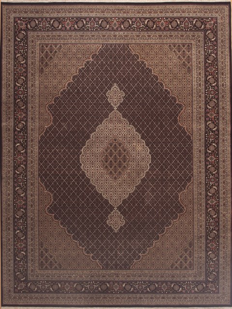 Mahi Green Hand Knotted 98 X 130 Area Rug 131-12353 Image 0