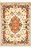 Tabriz Beige Square Hand Knotted 10 X 15  Area Rug 100-12360 Thumb 0