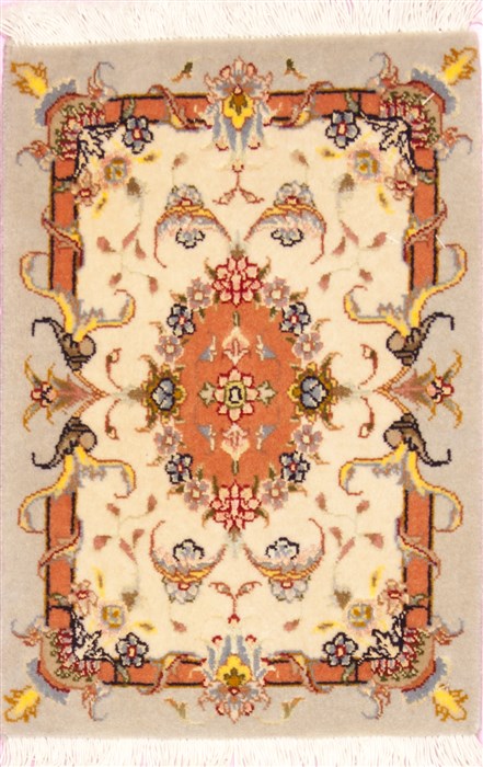 Pishavar Beige Square Hand Knotted 10 X 15  Area Rug 100-12363 Image 0