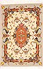 Pishavar Beige Square Hand Knotted 10 X 15  Area Rug 100-12363 Thumb 0