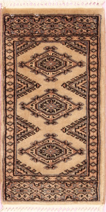 Pak-Persian Beige Hand Knotted 10 X 20  Area Rug 100-12370 Image 0