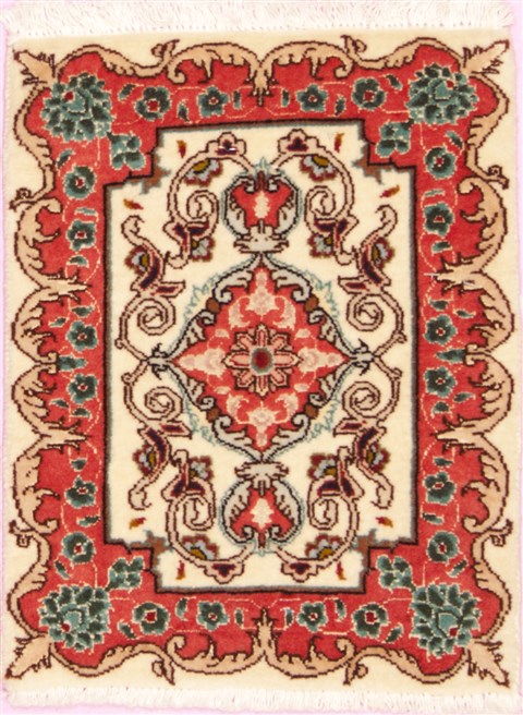 Pishavar Beige Square Hand Knotted 10 X 13  Area Rug 100-12376 Image 0