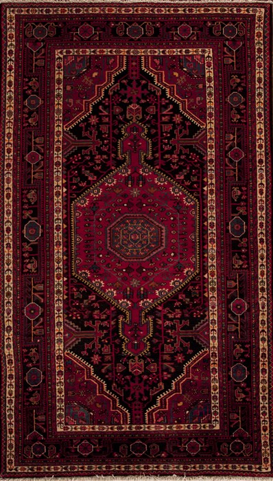 Nahavand Red Hand Knotted 49 X 85 Area Rug 251-12391 Image 0