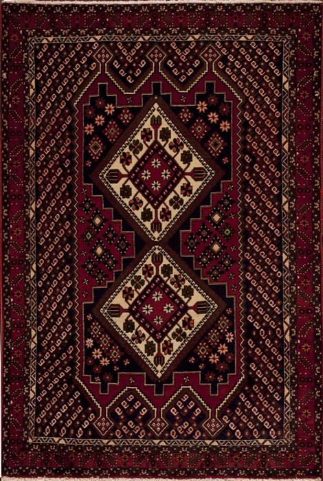 Shahre Babak Red Hand Knotted 44 X 69  Area Rug 251-12393 Image 0
