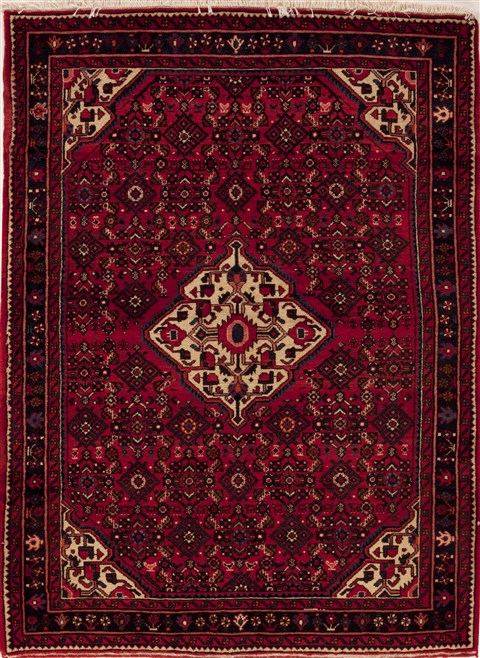 Hossein Abad Red Hand Knotted 411 X 611 Area Rug 251-12405 Image 0