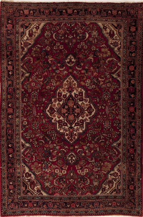 Sarouk Red Hand Knotted 45 X 67  Area Rug 251-12407 Image 0