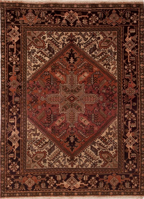 Goravan White Hand Knotted 49 X 64  Area Rug 251-12409 Image 0