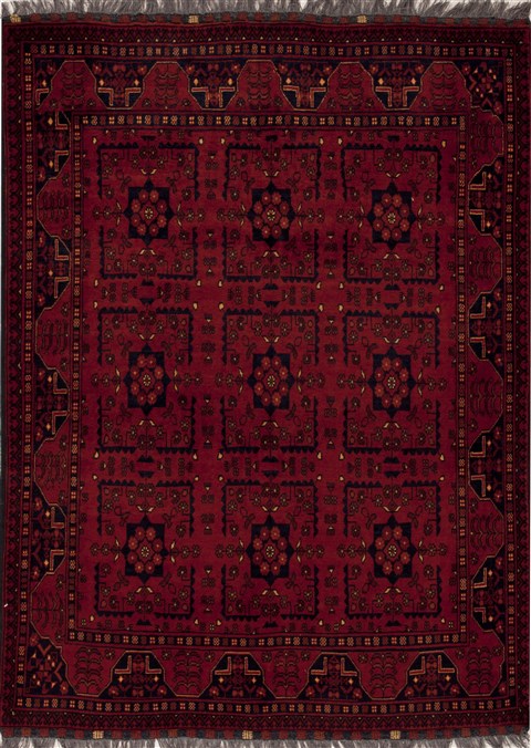 Khan Mohammadi Red Hand Knotted 411 X 67 Area Rug 251-12416 Image 0
