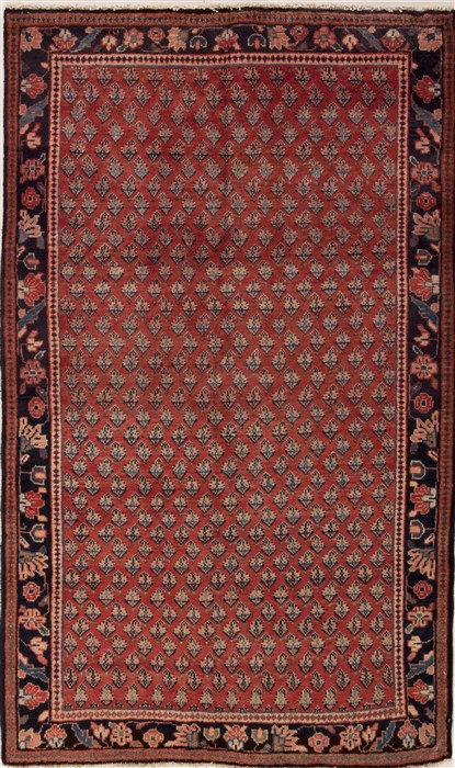 Hamedan Purple Hand Knotted 41 X 610  Area Rug 251-12422 Image 0