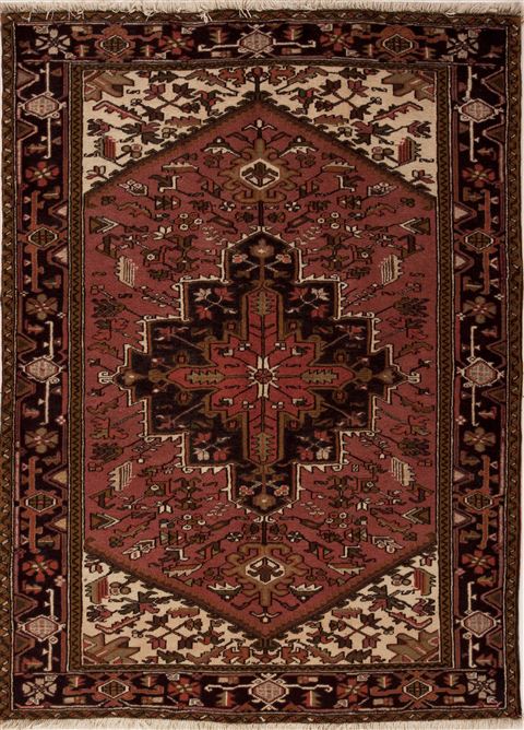 Goravan Purple Hand Knotted 50 X 66  Area Rug 251-12427 Image 0