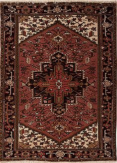 Goravan Purple Hand Knotted 5'0" X 6'6"  Area Rug 251-12427
