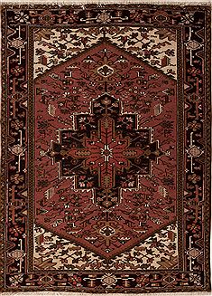 Goravan Purple Hand Knotted 5'0" X 6'6"  Area Rug 251-12427