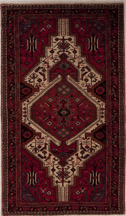 Hamedan Red Hand Knotted 48 X 710 Area Rug 251-12432 Image 0