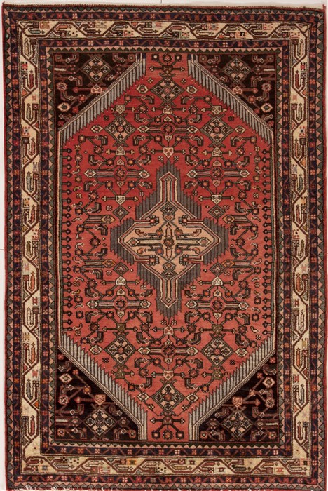 Hamedan Purple Hand Knotted 310 X 60 Area Rug 251-12433 Image 0