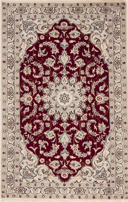Nain Red Hand Knotted 33 X 50 Area Rug 251-12440 Image 0