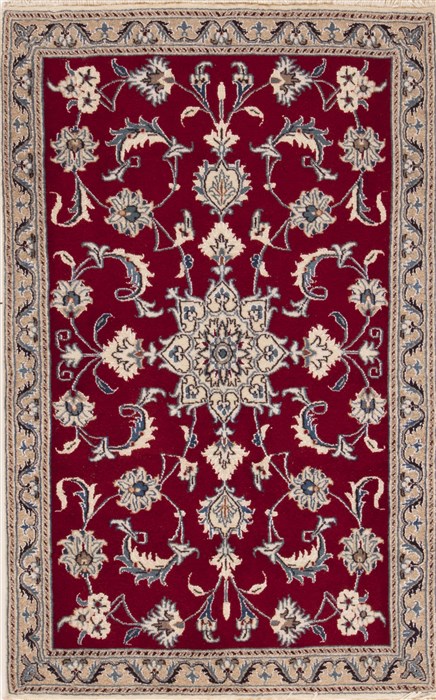 Nain Red Hand Knotted 30 X 410 Area Rug 251-12441 Image 0