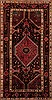 Nahavand Black Hand Knotted 44 X 82  Area Rug 251-12448 Thumb 0