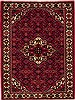 Hossein Abad Red Hand Knotted 51 X 69  Area Rug 251-12455 Thumb 0