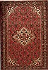 Hamedan Red Hand Knotted 49 X 80 Area Rug 251-12457 Thumb 0