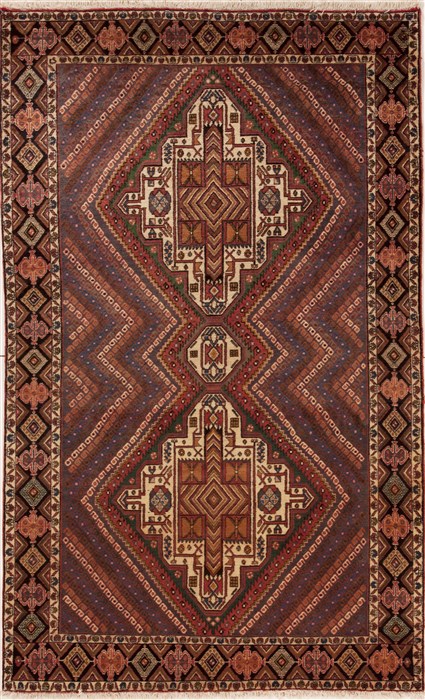 Shahre Babak Multicolor Hand Knotted 46 X 73  Area Rug 251-12459 Image 0