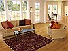 Hamedan Red Hand Knotted 55 X 72 Area Rug 251-12463 Thumb 5