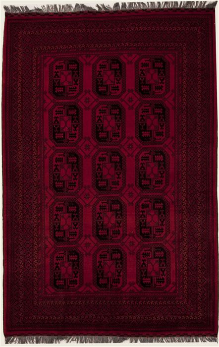 Bokhara Red Hand Knotted 66 X 99  Area Rug 251-12475 Image 0
