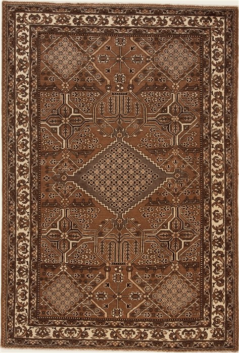 Goravan Brown Hand Knotted 65 X 97  Area Rug 251-12477 Image 0