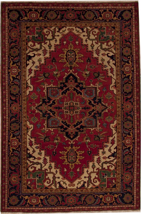 Heriz Red Hand Knotted 67 X 911 Area Rug 251-12484 Image 0