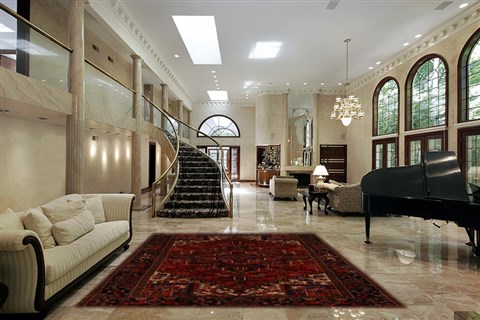 Heriz Red Hand Knotted 68 X 98 Area Rug 251-12486 Image 1