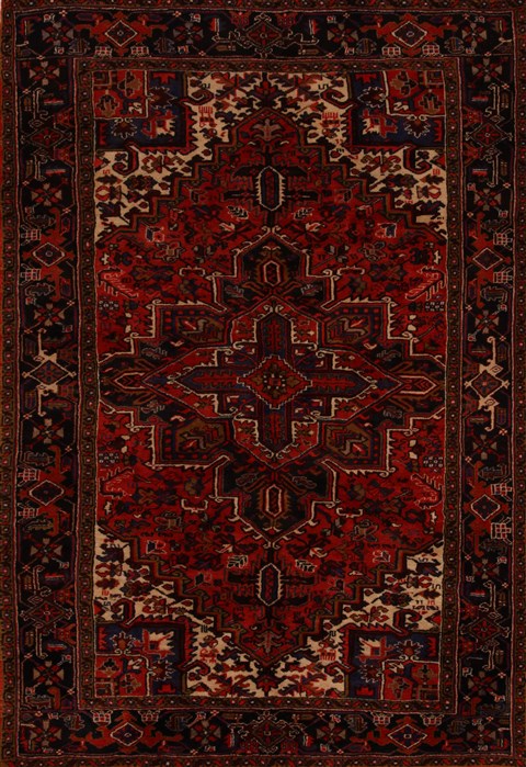 Heriz Red Hand Knotted 68 X 98 Area Rug 251-12486 Image 0