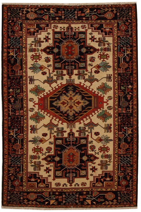Ardebil White Hand Knotted 56 X 86  Area Rug 251-12489 Image 0