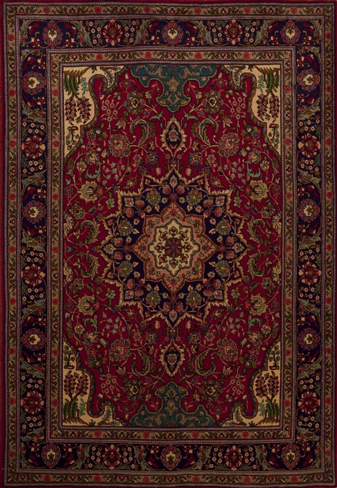 Tabriz Red Hand Knotted 72 X 104 Area Rug 251-12493 Image 0