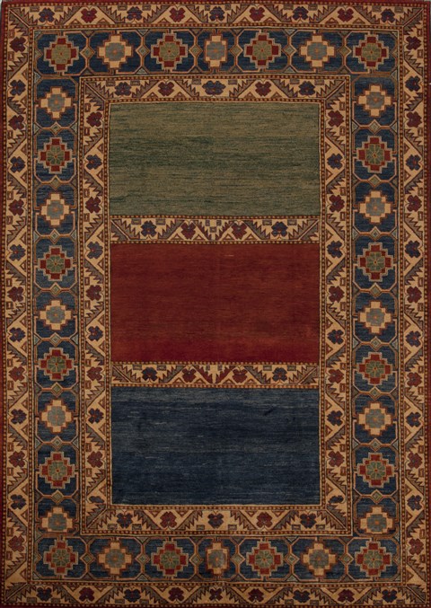 Kazak Multicolor Hand Knotted 70 X 911 Area Rug 251-12501 Image 0