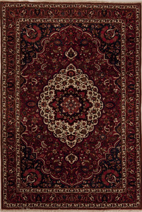 Bakhtiar Red Hand Knotted 61 X 103  Area Rug 251-12504 Image 0