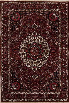 Bakhtiar Red Hand Knotted 6'1" X 10'3"  Area Rug 251-12504