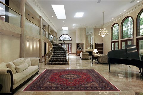 Mashad Red Hand Knotted 67 X 98 Area Rug 251-12510 Image 1