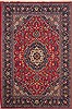 Mashad Red Hand Knotted 67 X 98 Area Rug 251-12510 Thumb 0
