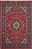 Mashad Red Hand Knotted 67 X 98  Area Rug 251-12510 Thumb 0