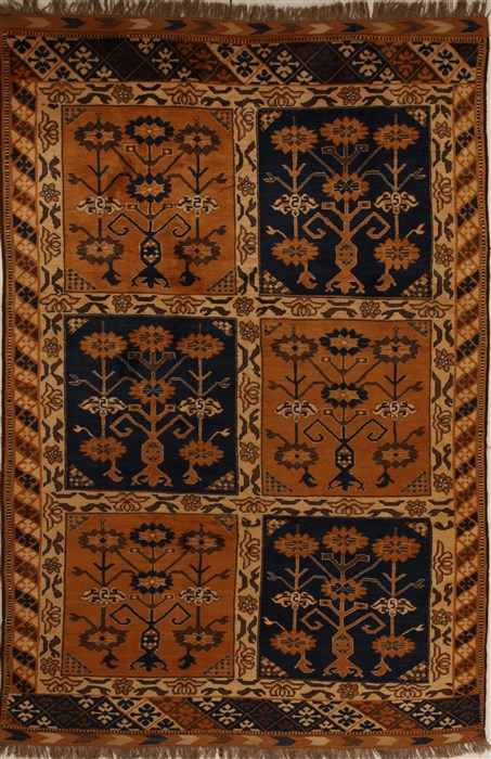 Mahal Orange Hand Knotted 69 X 90  Area Rug 251-12515 Image 0